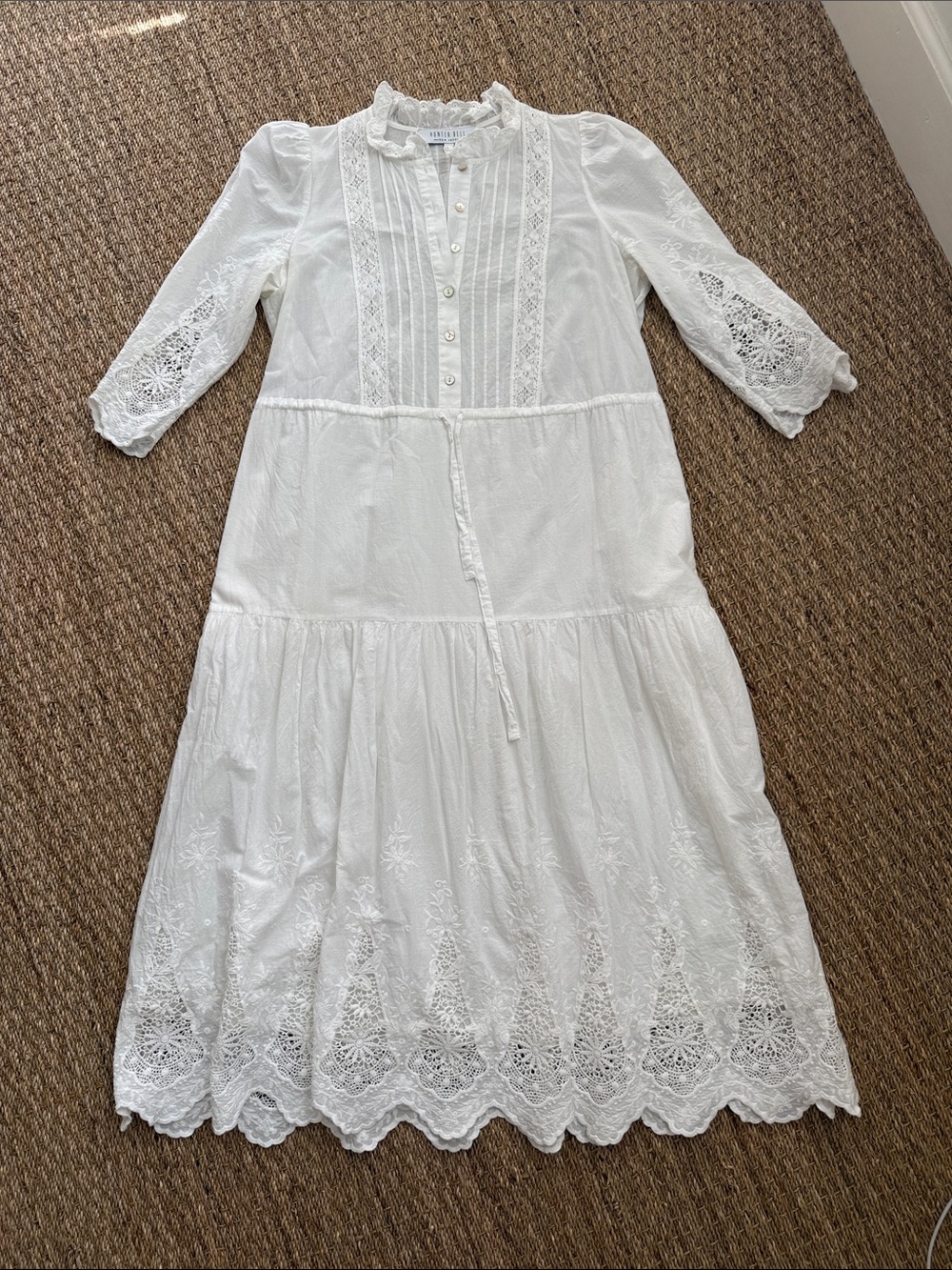 Hunter Bell white cotton dress